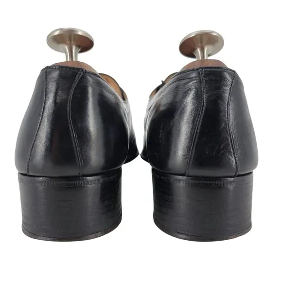 Vintage Mauri Exotic Genuine Teju Lizard Mens Size 12M Black Leather Italy Shoes - Picture 3 of 10